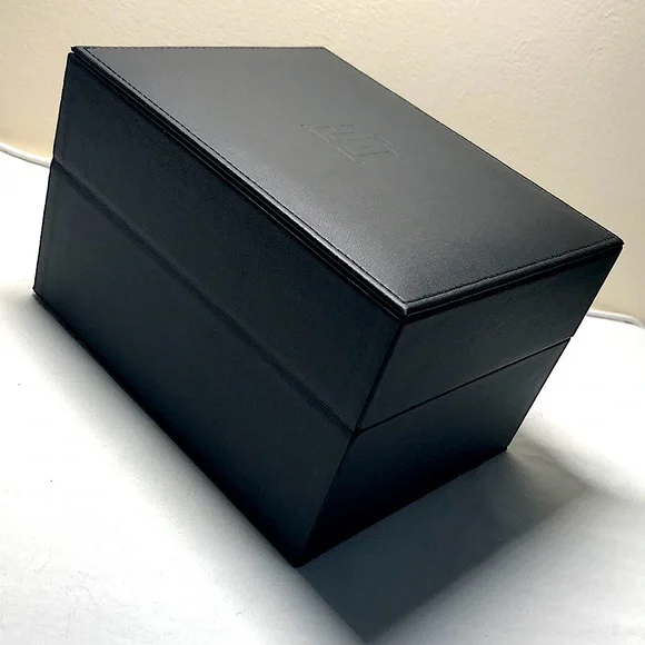 Tiffany & Co. Genuine Alligator & Stainless Steel Black Atlas Watch Gyromatic - Picture 10 of 16